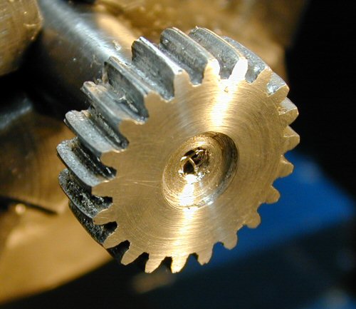 Gear On Lathe, indicating ring